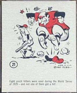 Eight Pinch Hitters Used