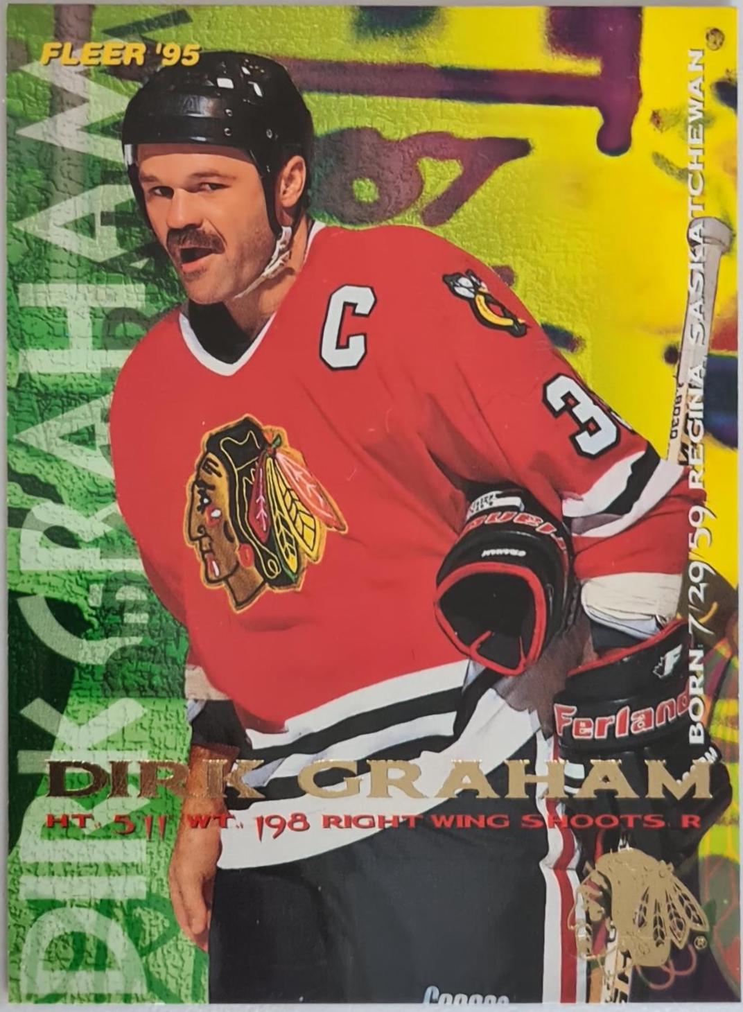 Dirk Graham #40 Hockey Cards 1994 Fleer