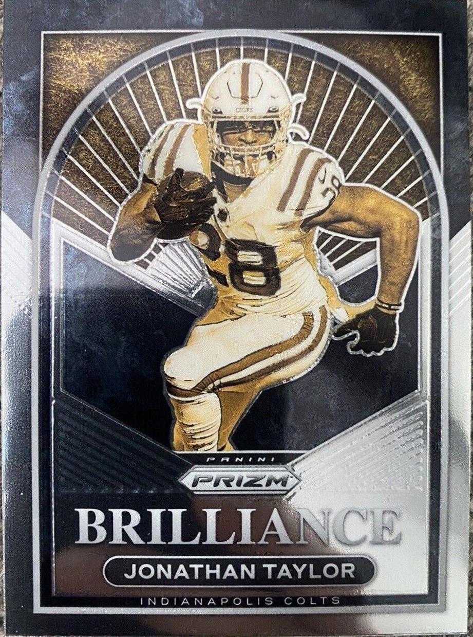 Jonathan Taylor #B-13 Football Cards 2022 Panini Prizm Brilliance