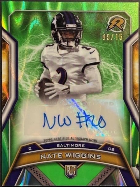 Nate Wiggins [Lime Green Static] #RRS-NW