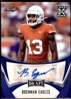 Brennan Eagles #BA-BE1 Football Cards 2021 Leaf Draft Autograph