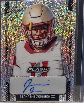 Jermaine Johnson II #PA-JJ1 2022 Leaf Flash Portrait Autographs Football