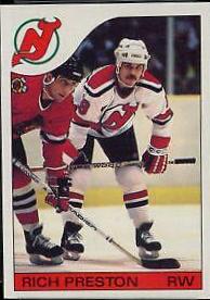 Rich Preston #139 Hockey Cards 1985 Topps