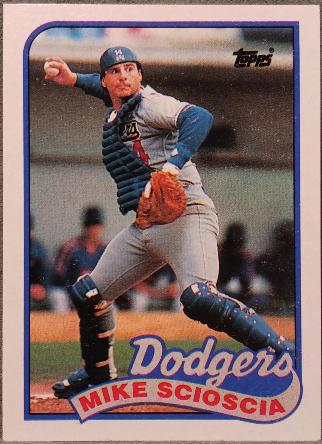 Mike Scioscia #755 Baseball Cards 1989 Topps