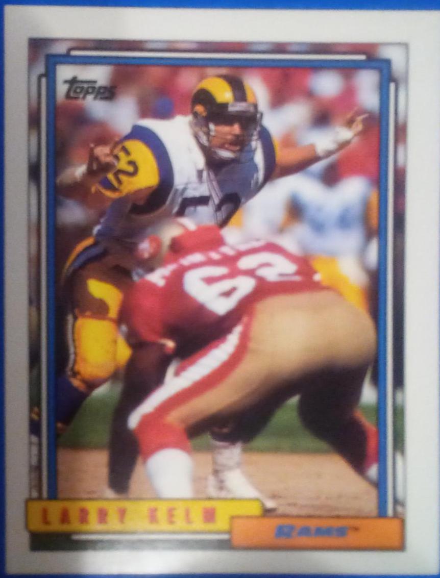 Larry Kelm #4 Football Cards 1992 Topps