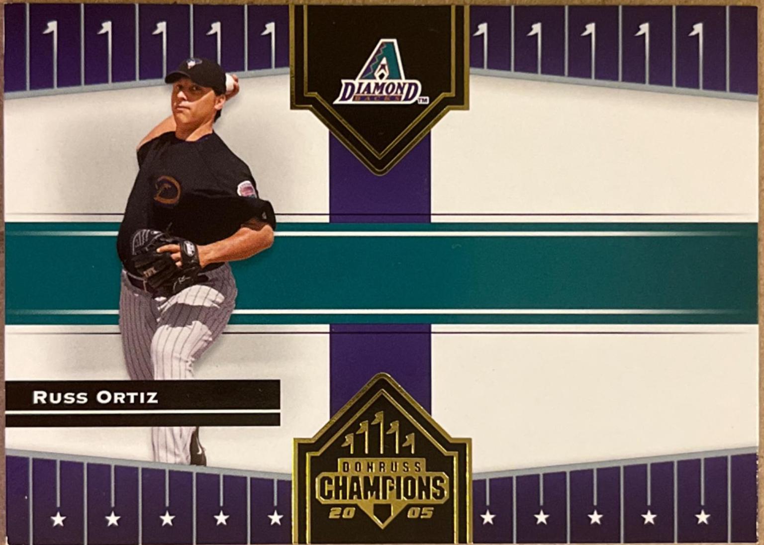 Russ Ortiz #390 2005 Donruss Champions Baseball