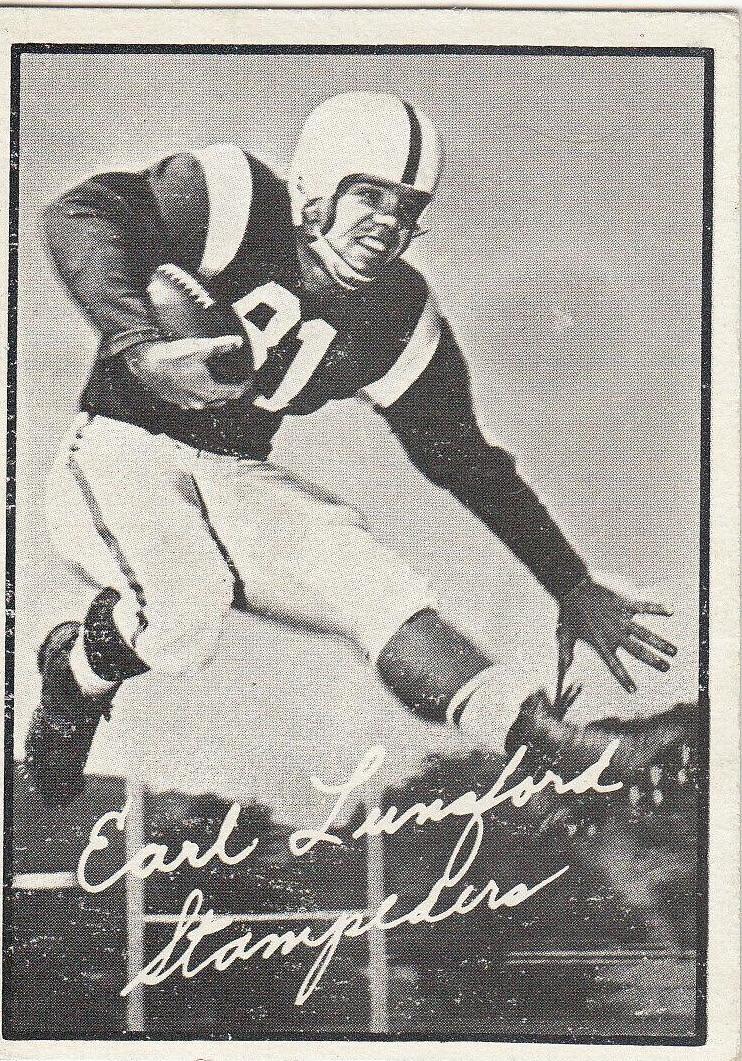 Earl Lunsford #21 Football Cards 1961 Topps CFL