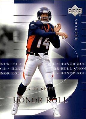 Brian Griese #17 Football Cards 2002 Upper Deck Honor Roll
