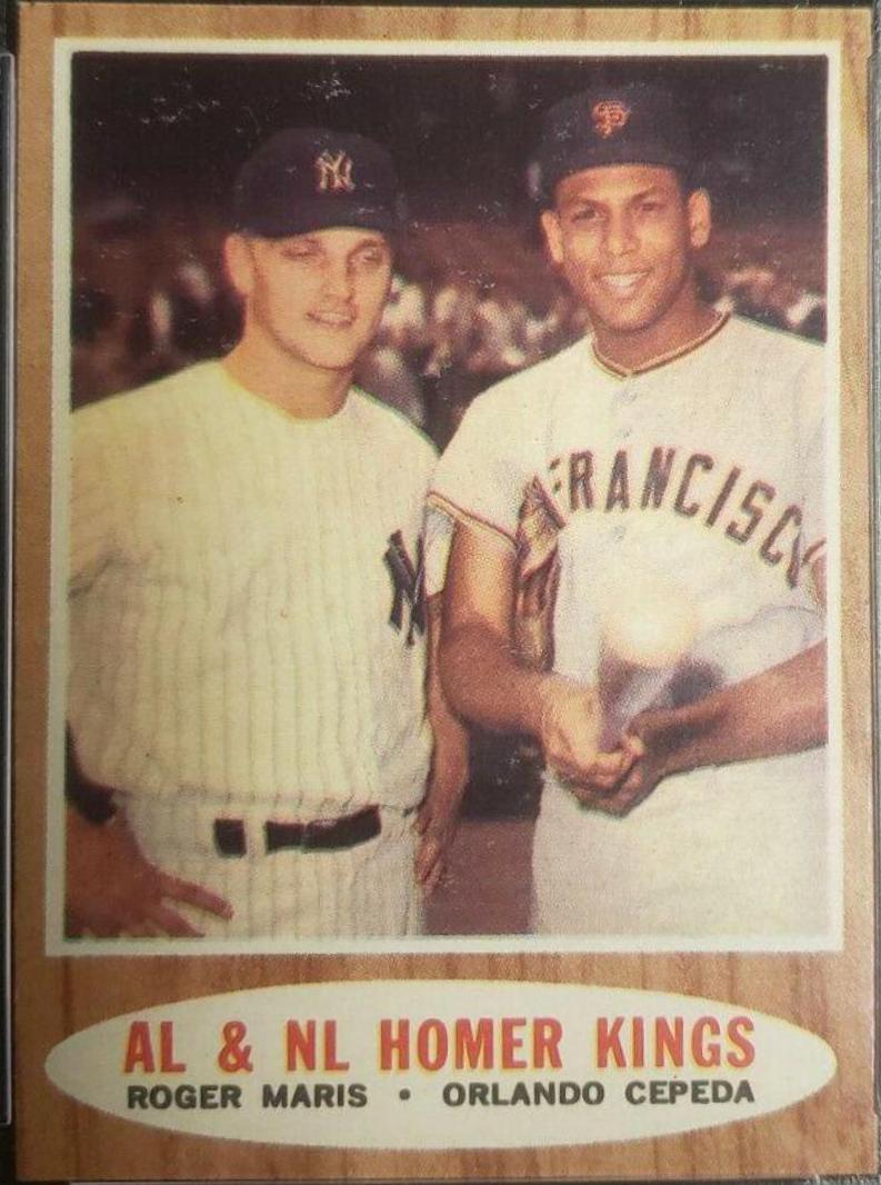R. Maris, O. Cepeda #401 Baseball Cards 1962 Topps