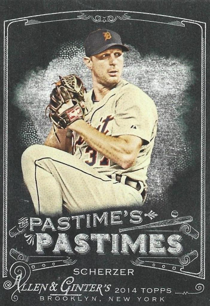 Max Scherzer #PP-MS Baseball Cards 2014 Topps Allen & Ginter the Pastime's Pastimes