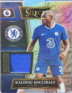 Kalidou Koulibaly #SW-KK Soccer Cards 2022 Panini Select Premier League Swatches