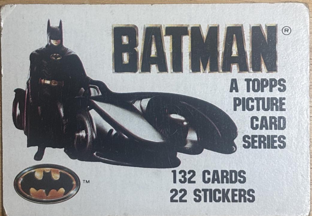 1989 Topps Batman Introduction #1 card