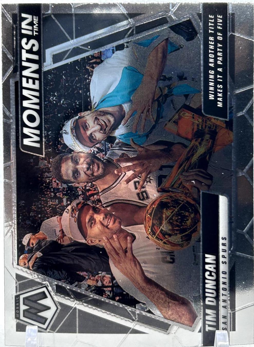 Tim Duncan #9 Basketball Cards 2021 Panini Mosaic Moments in Time