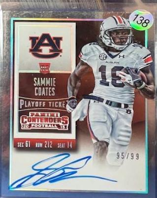 Sammie Coates [Catching Autograph Playoff Ticket] #233 #233