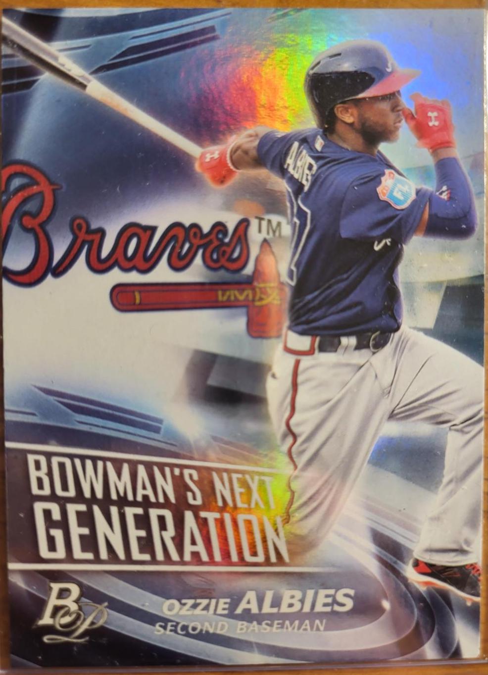 Ozzie Albies #BNG-OA Baseball Cards 2017 Bowman Platinum Next Generation