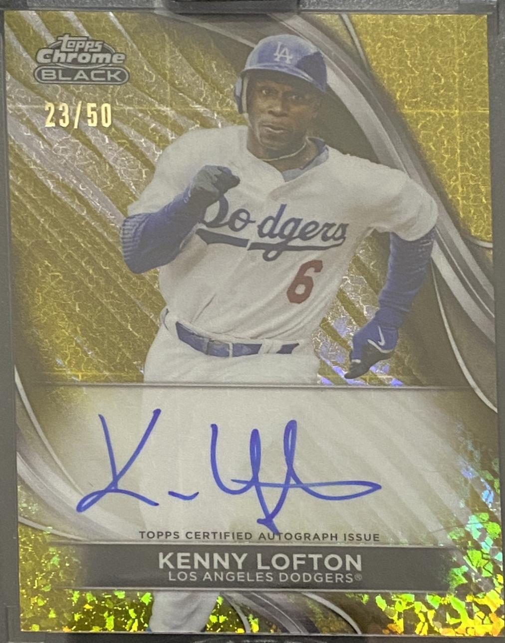 Kenny Lofton [Gold Refractor] #CBA-KL