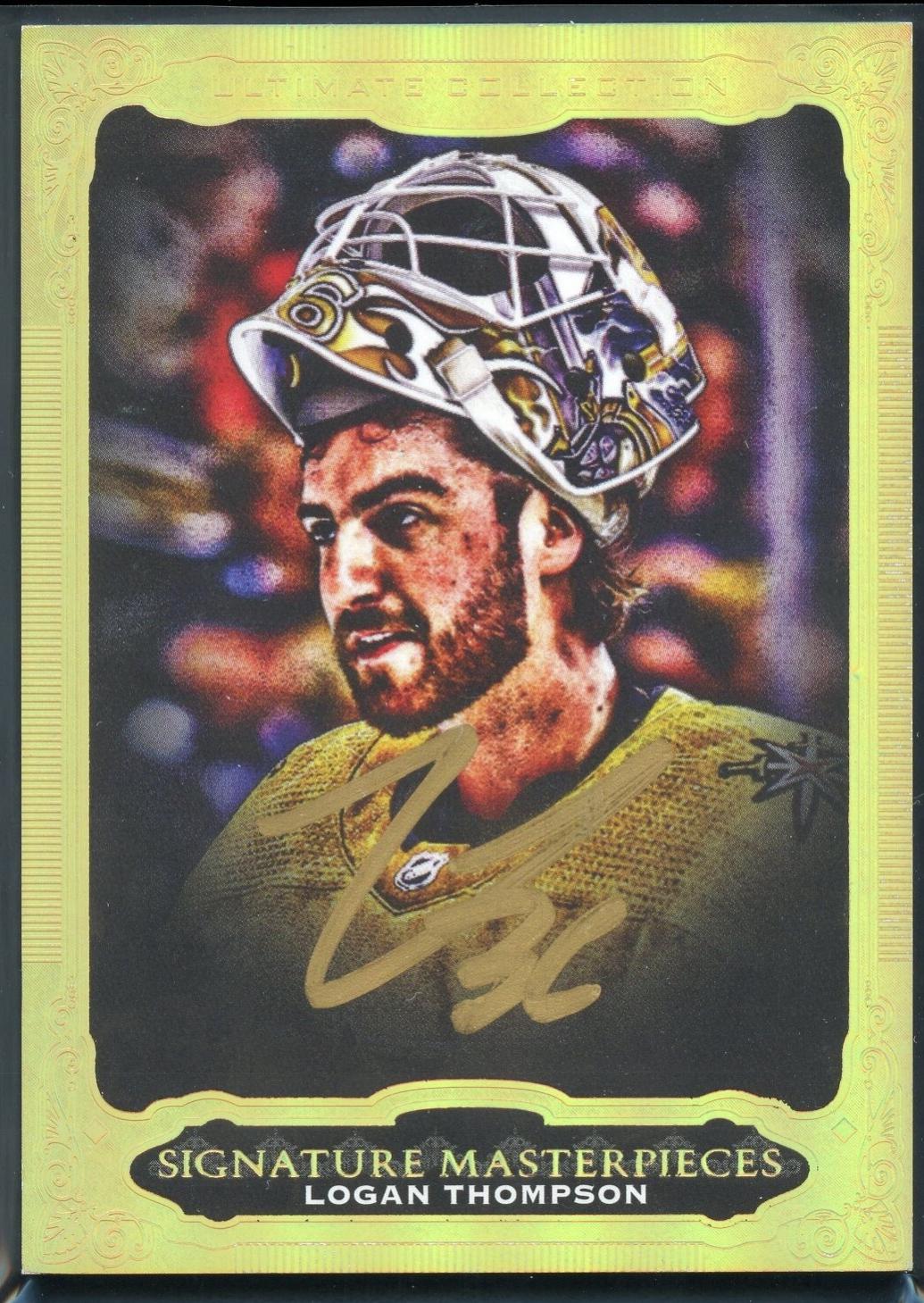 Logan Thompson #USM-LT Hockey Cards 2023 Upper Deck Ultimate Collection Signature Masterpieces