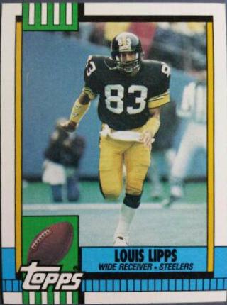 Louis Lipps #184 Football Cards 1990 Topps