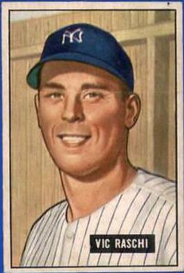 Vic Raschi #25 Baseball Cards 1951 Bowman