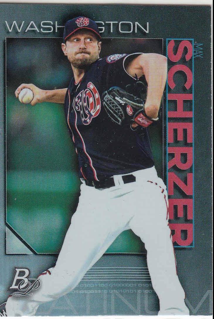 Max Scherzer #2 Baseball Cards 2020 Bowman Platinum