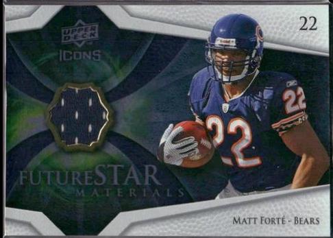 Matt Forte #FSM29 Football Cards 2008 Upper Deck Icons Future Stars Materials