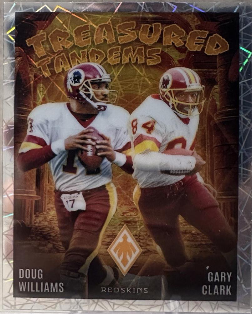 Doug Williams / Gary Clark #TT-WAS Football Cards 2024 Panini Phoenix Treasured Tandems