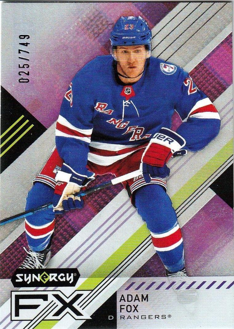 Adam Fox #FX-AF Hockey Cards 2021 Upper Deck Synergy FX