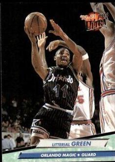 Litterial Green #325 Basketball Cards 1992 Ultra