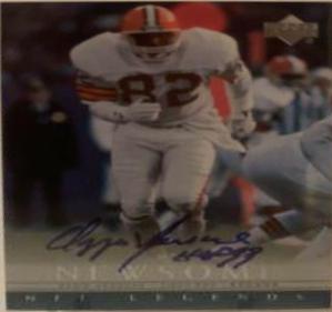 Ozzie Newsome Football Cards 2000 Upper Deck Legends Autographs