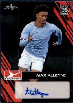 Max Alleyne #BA-MA1 2023 Leaf Goal Autographs Soccer