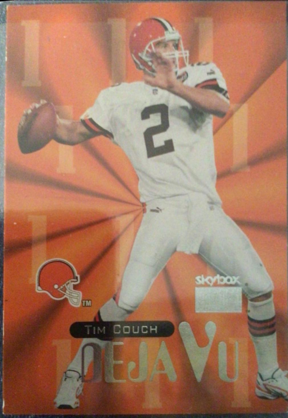 Tim Couch, Troy Aikman #13 Football Cards 1999 Skybox Premium Deja VU