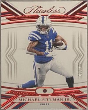 Michael Pittman Jr. #28 Football Cards 2023 Panini Flawless