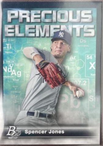 Spencer Jones #PE-15 Baseball Cards 2023 Bowman Platinum Precious Elements