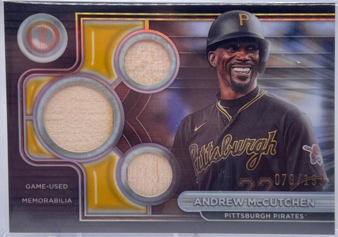 Andrew McCutchen #TTR-AM Baseball Cards 2024 Topps Tribute Triple Relic
