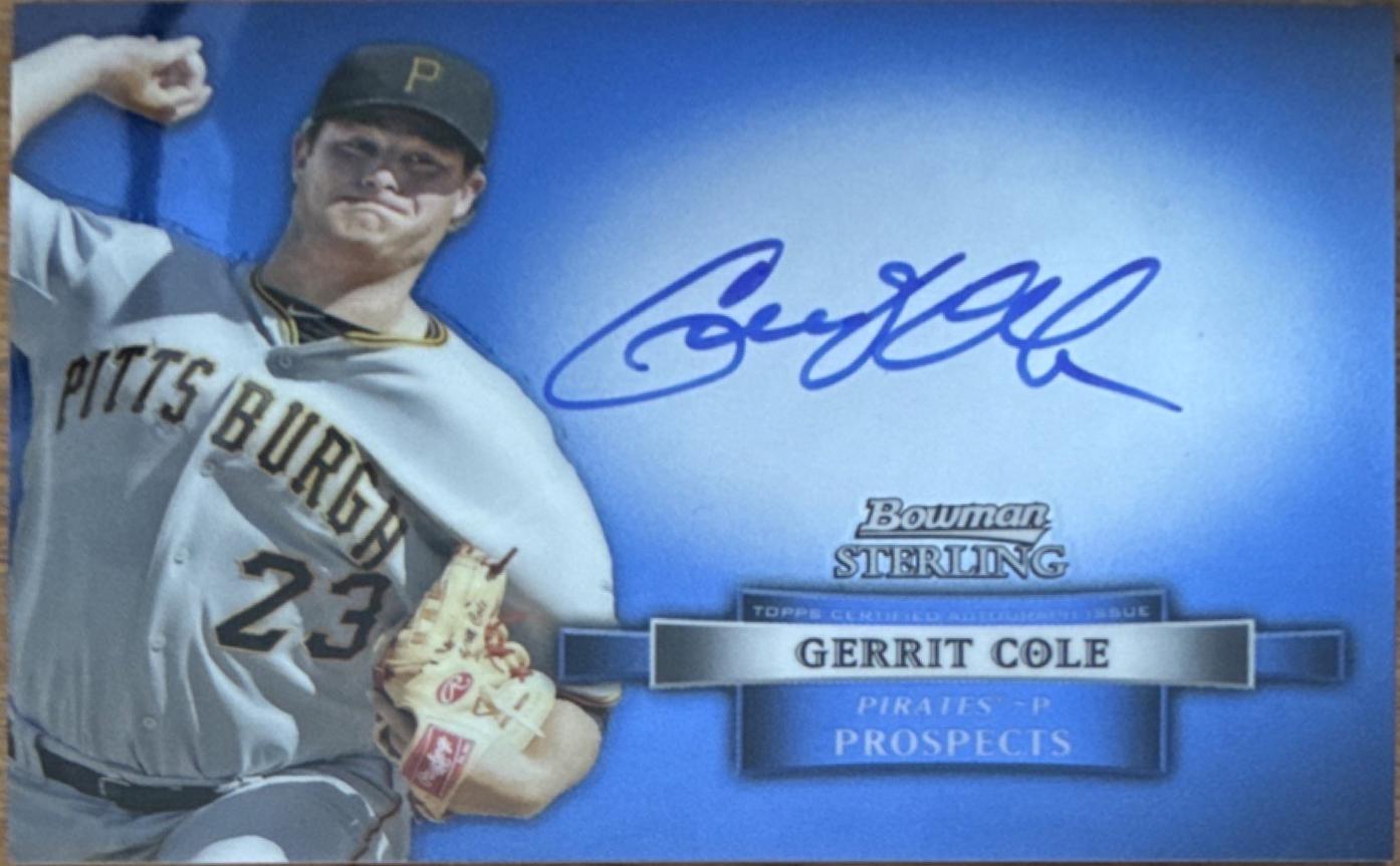 Gerrit Cole #GCO 2012 Bowman Sterling Autograph Prospects Baseball