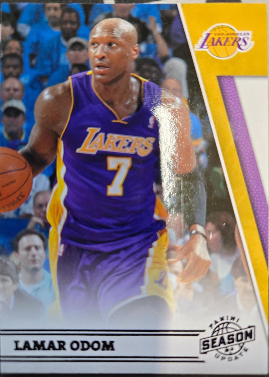 Lamar Odom #176 Basketball Cards 2011 Panini Season Update