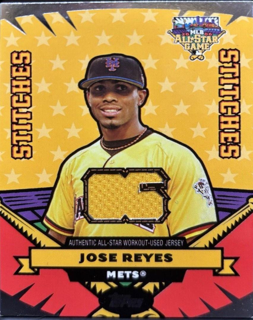 Jose Reyes #AS-JR Baseball Cards 2006 Topps Updates & Highlights All Star Stitches