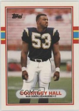 Courtney Hall #107T Football Cards 1989 Topps Traded