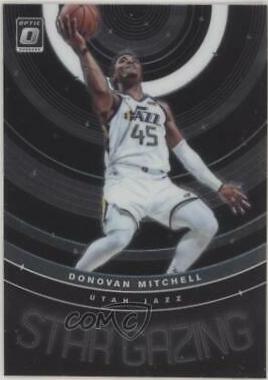 Donovan Mitchell #4 Basketball Cards 2019 Panini Donruss Optic Star Gazing