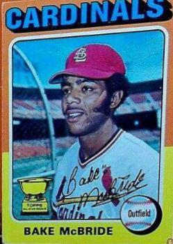 Bake McBride #174 Baseball Cards 1975 Topps