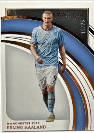 Erling Haaland #128 Soccer Cards 2022 Panini Immaculate Collection