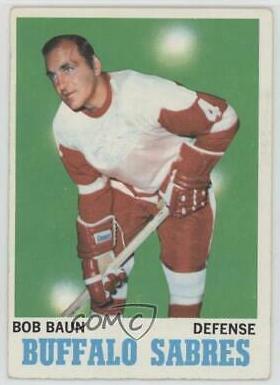 Bob Baun #24 Hockey Cards 1970 Topps