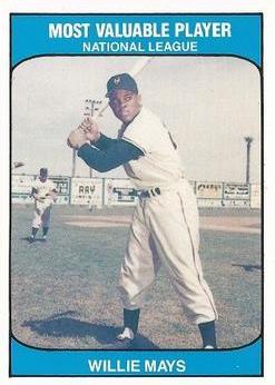 Willie Mays Baseball Cards 1985 TCMA Most Valuable Player
