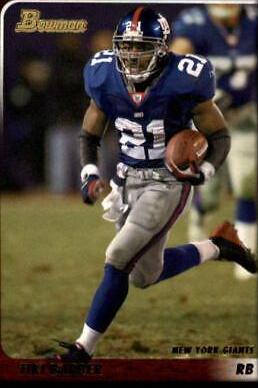 Tiki Barber #33 Football Cards 2003 Bowman