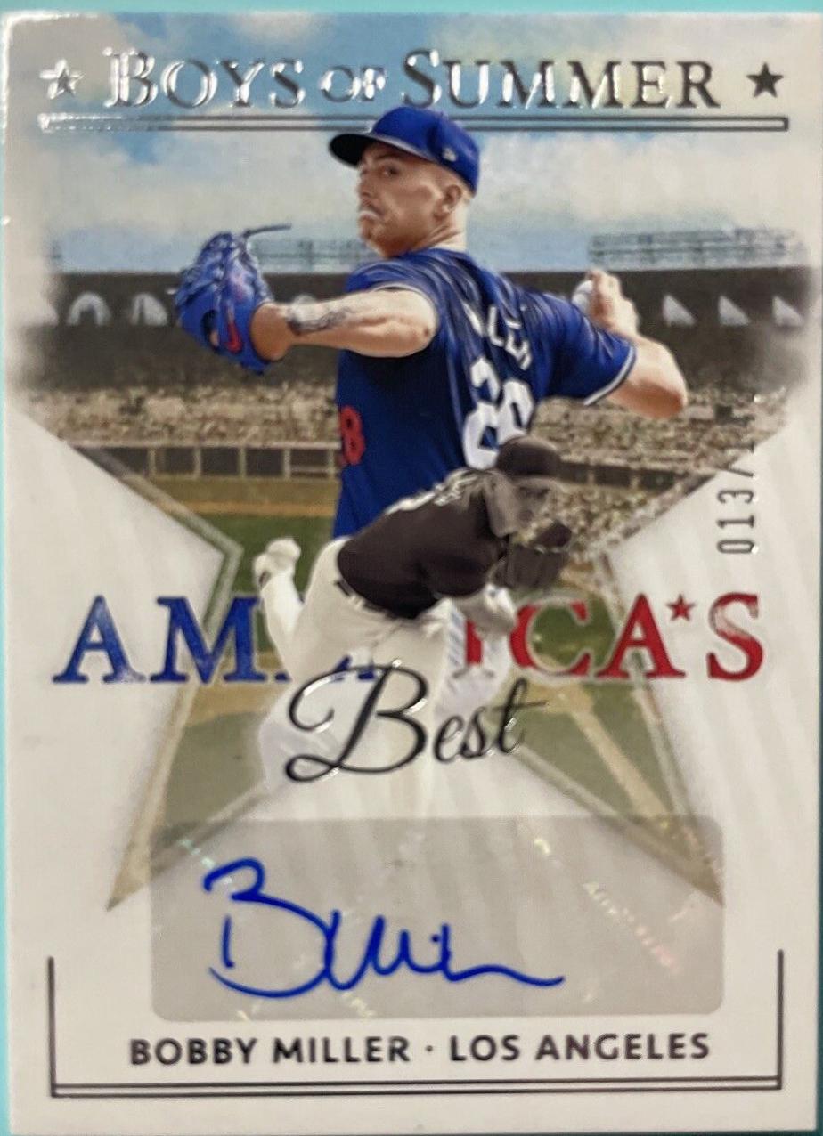 Bobby Miller #AME-BM Baseball Cards 2024 Panini Boys of Summer America's Best Signature
