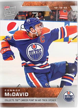 Connor McDavid #7 Hockey Cards 2022 Topps Now