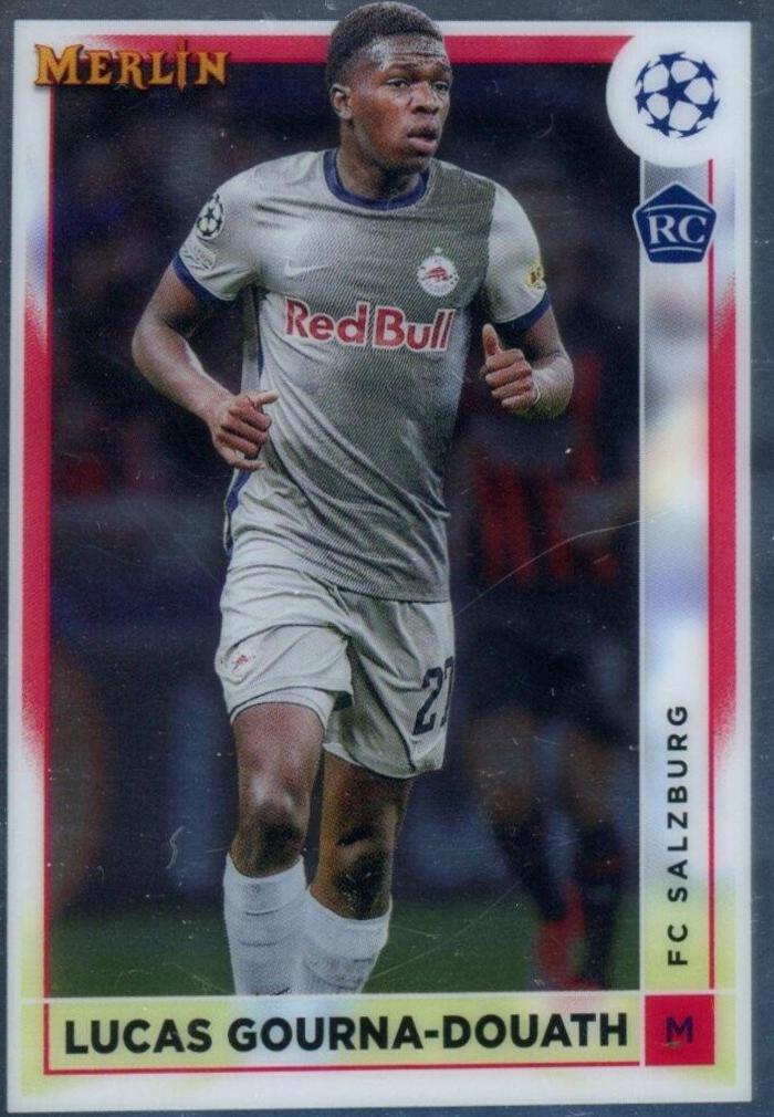 Lucas Gourna Douath #71 Soccer Cards 2022 Topps Merlin Chrome UEFA Club Competitions