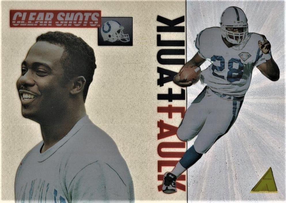 Marshall Faulk #7 Football Cards 1995 Pinnacle Clear Shots