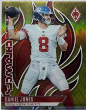 Daniel Jones #FLA-10 Football Cards 2023 Panini Phoenix Flame Throwers