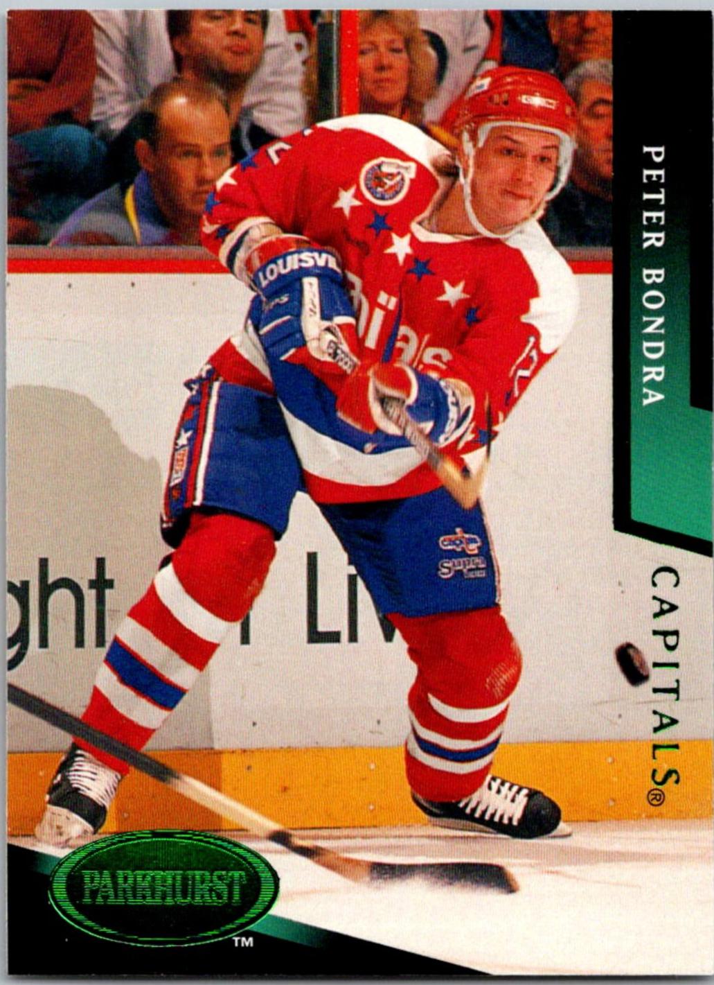 Peter Bondra Emerald Ice #222 Hockey Cards 1993 Parkhurst